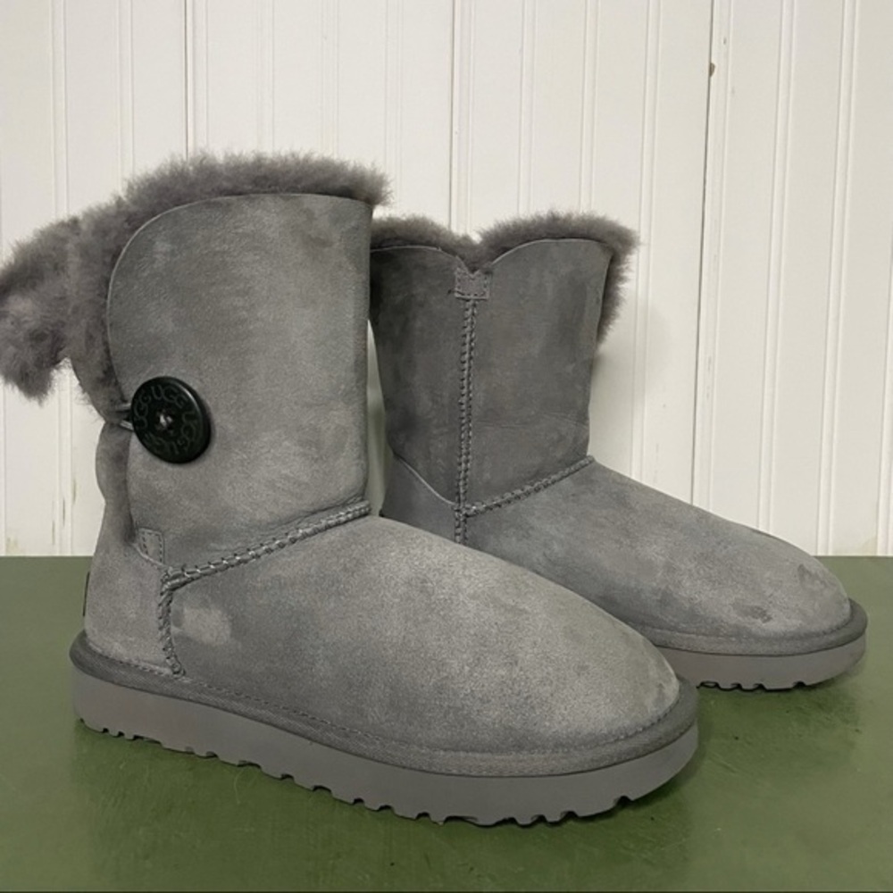 UGG Bailey Button Short Shearling Boots #1016226